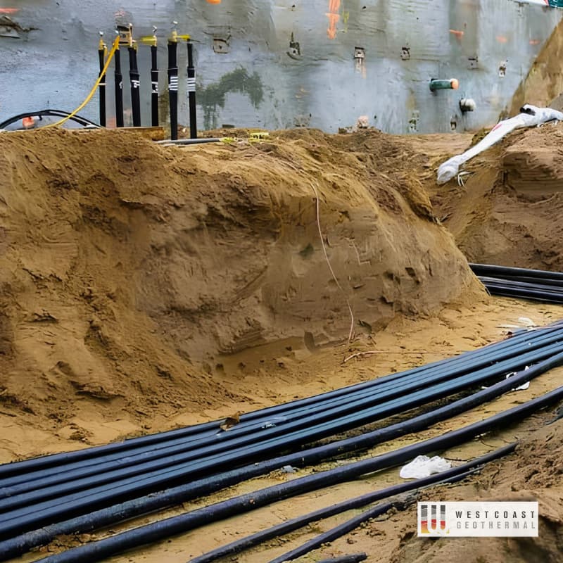 Geothermal HVAC installation